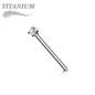 Titanium Fishtail Nostril with Prong Top