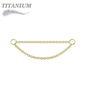 Titanium Connector Double Layer Chain