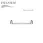 Titanium Internally Threaded Flat Surface Bar (2mm Rise)