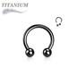 Titanium Externally Threaded Horseshoes - Coloured