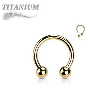 Titanium Externally Threaded Horseshoes - Coloured