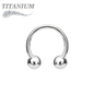 Titanium Externally Threaded Horseshoe