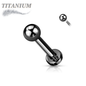Titanium Externally Threaded Colored Labrets w/ Plain Ball