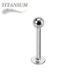 Titanium Externally Threaded Labrets