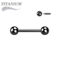 Titanium Externally Threaded Straight Barbells - Coloured