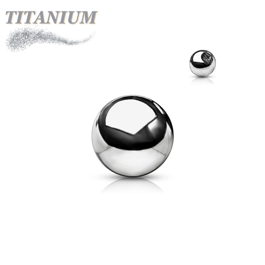Externally Threaded Solid Titanium Ball Ends 10 Pack