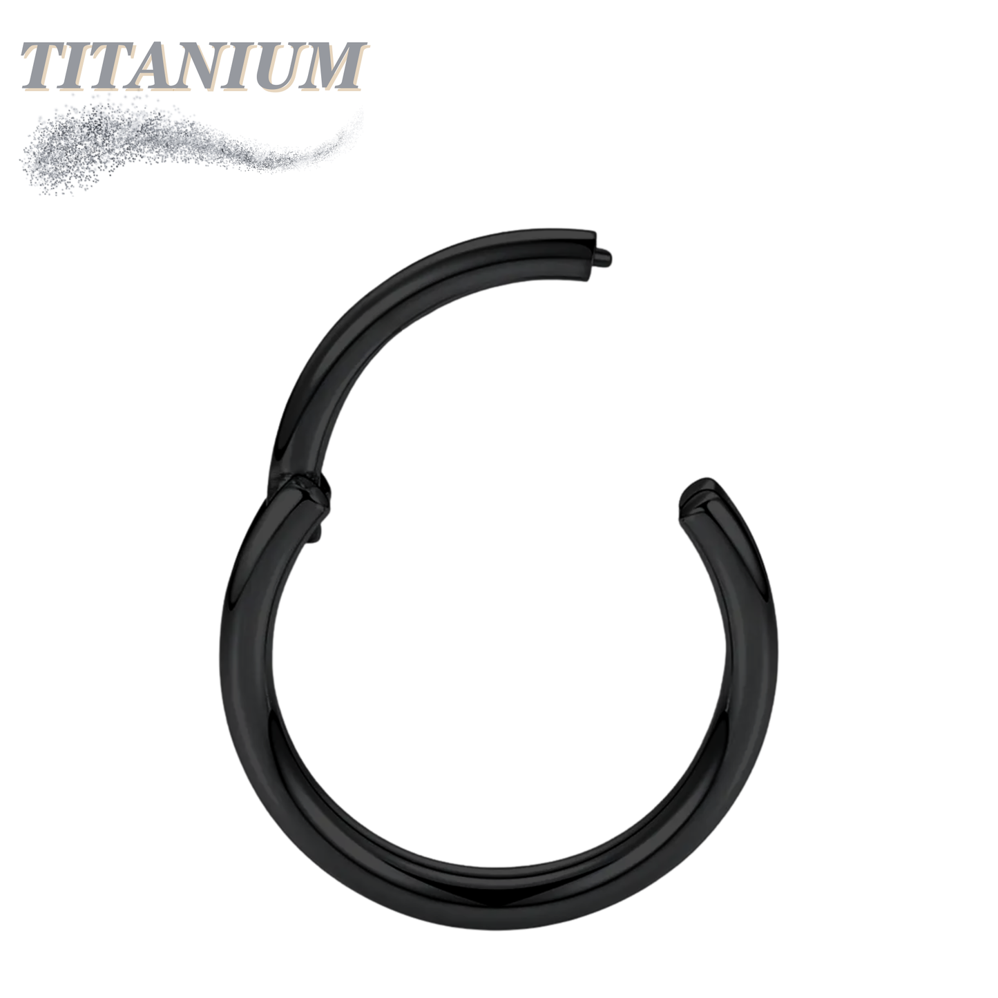 Titanium Hinged Rings 16G and 14G - Coloured