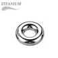 Titanium Hinged Rings 20G - 10G - Silver Only