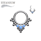 Titanium Hinged Tribal Opal Bead Setting