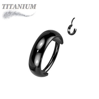Titanium Hinge Rings w/ Outward Side Facing Wide Dome Surface