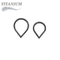 Titanium Hinged Classic Chevron Ring