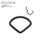 Titanium Hinged Extra Wide Chevron Ring