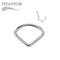 Titanium Hinged Extra Wide Chevron Ring