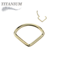 Titanium Hinged Extra Wide Chevron Ring