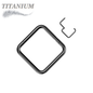 Titanium Hinged Square Rings