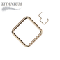 Titanium Hinged Square Rings