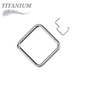 Titanium Hinged Square Rings