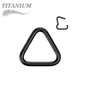 Titanium Hinged Triangle Rings
