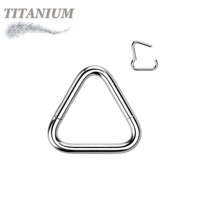 Titanium Hinged Triangle Rings