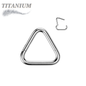Titanium Hinged Triangle Rings
