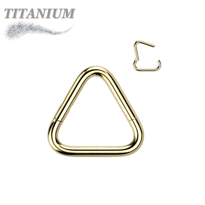 Titanium Hinged Triangle Rings
