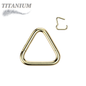 Titanium Hinged Triangle Rings