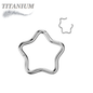Titanium Hinge Star Rings