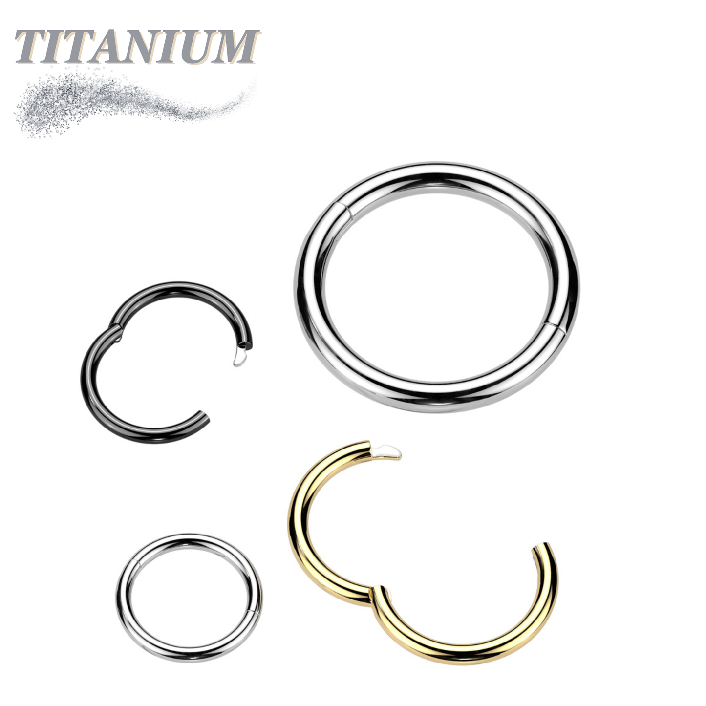 Titanium Hinged Rings w/ Halfway Breakpoint