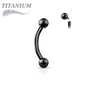 Titanium Internally Threaded Curved Barbell - Coloured