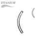 Titanium Internally Threaded Curved Barbell (Post Only)