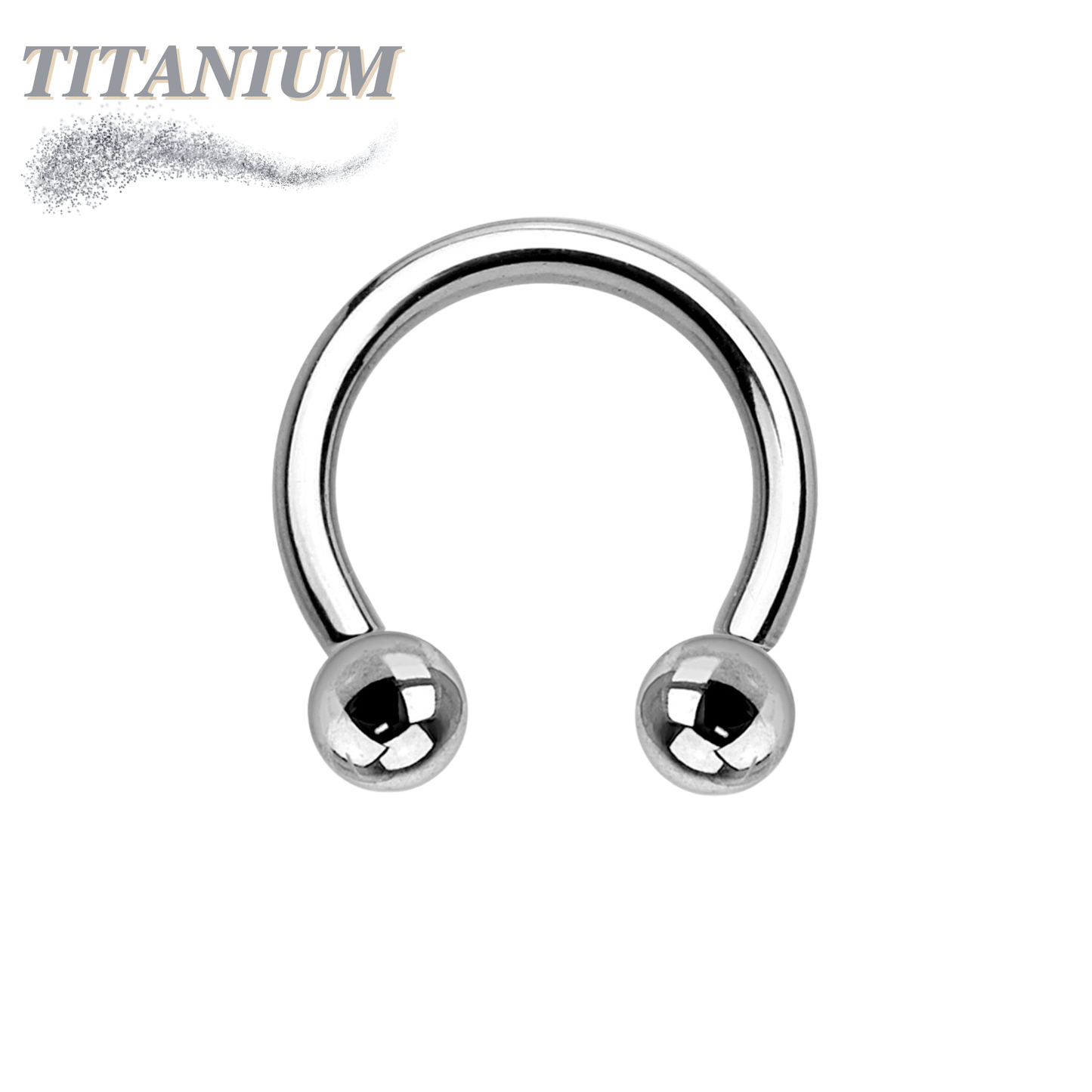 Titanium Internally Threaded Horseshoe