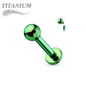 Titanium Internally Threaded Labrets - Coloured