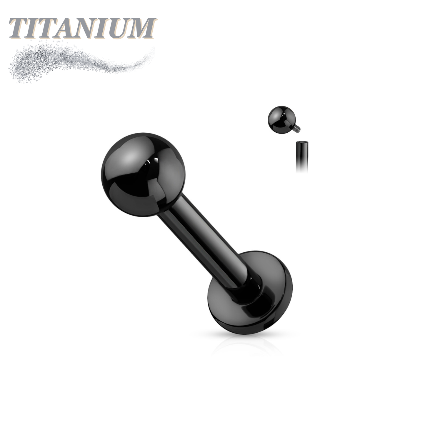 Titanium Internally Threaded Labrets - Coloured