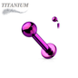 Titanium Internally Threaded Labrets - Coloured