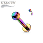 Titanium Internally Threaded Labrets - Coloured
