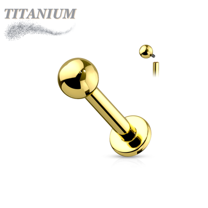 Titanium Internally Threaded Labrets - Coloured