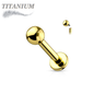 Titanium Internally Threaded Labrets - Coloured