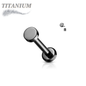 Internally Threaded Titanium Flat Disc Labret