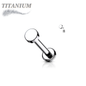Internally Threaded Titanium Flat Disc Labret