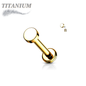 Internally Threaded Titanium Flat Disc Labret