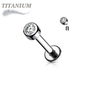 Titanium Internally Threaded Premium Bezel Labret 16G 8mm