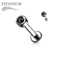 Titanium Internally Threaded Premium Bezel Labret 16G 8mm