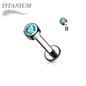 Titanium Internally Threaded Premium Bezel Labret 16G 8mm