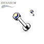 Titanium Internally Threaded Premium Bezel Labret 16G 8mm