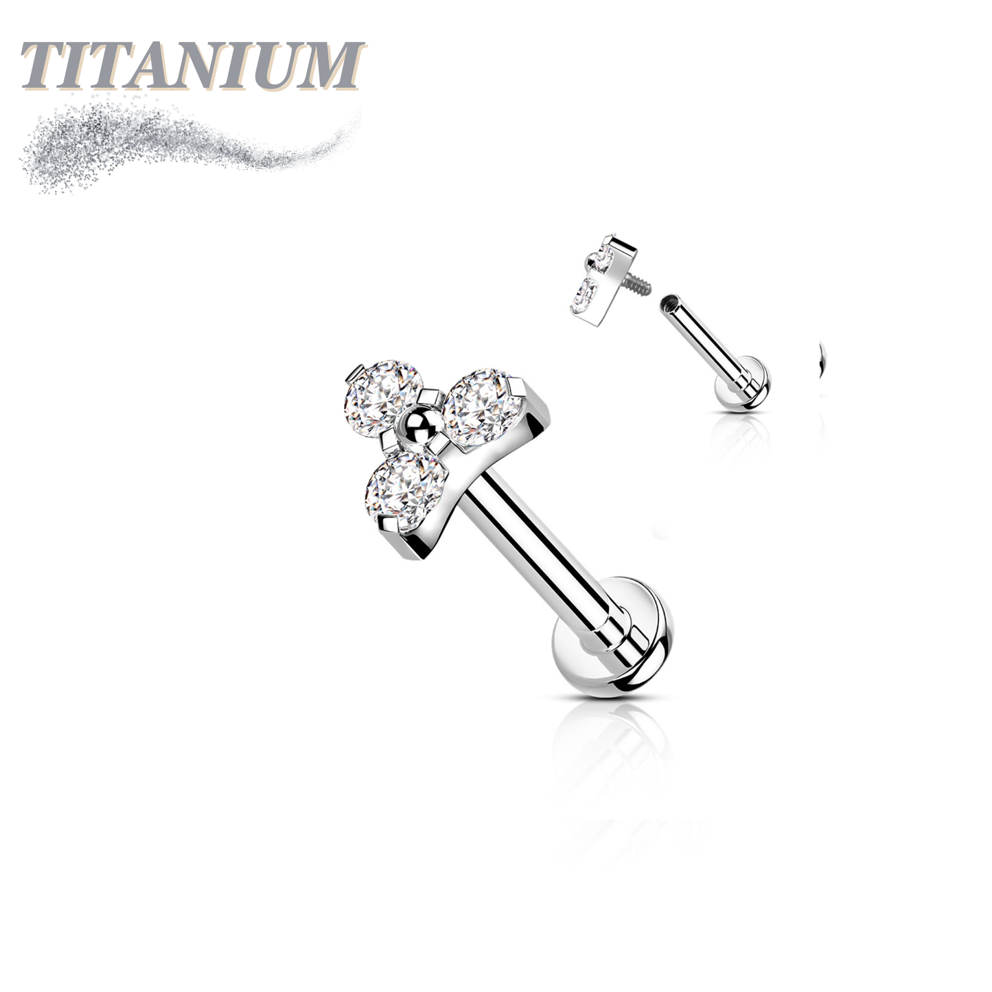 Pre-Sterilized Titanium 16G Labret 22pc Bundle for Ear Cartilage