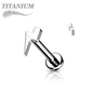 Titanium Internally Threaded Lightening Bolt Labret