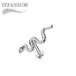 Titanium Internal Thread Snake Labret