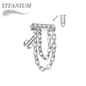 Titanium Internally Theaded Hidden Helix CNC Bar with Double Chain