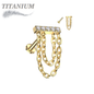 Titanium Internally Theaded Hidden Helix CNC Bar with Double Chain