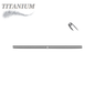 Titanium Internally Threaded Industrial Barbell with Middle Hole (Post Only)